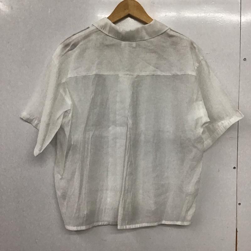 ローリーズファーム LOWRYS FARM シャツ、ブラウス 半袖 FREE 無地 白 / ホワイト / white レディース USED 古着 中古 10159213