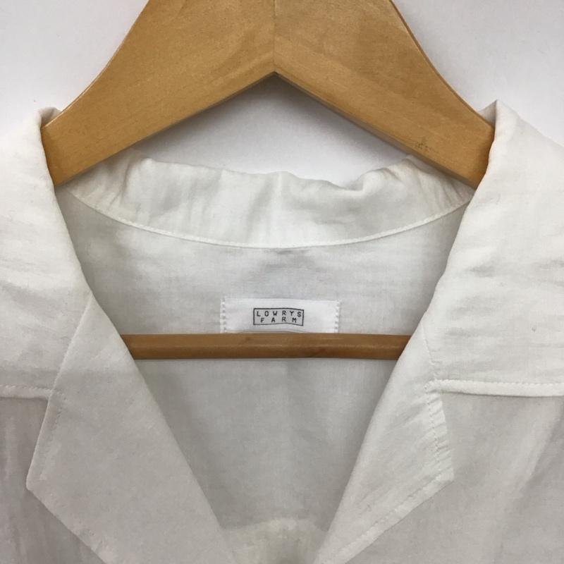 ローリーズファーム LOWRYS FARM シャツ、ブラウス 半袖 FREE 無地 白 / ホワイト / white レディース USED 古着 中古 10159213