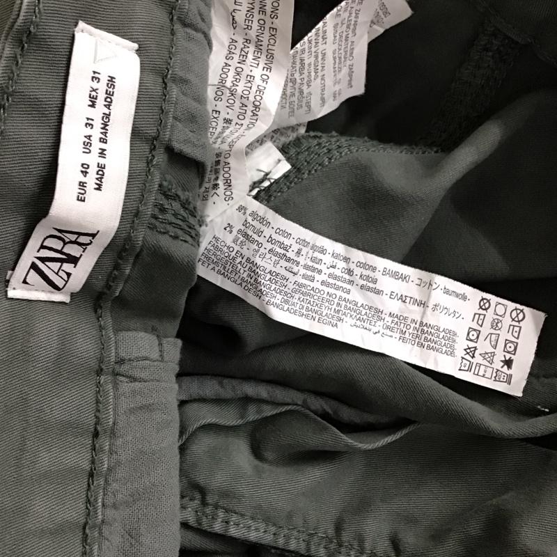 ザラ ZARA パンツ ワークパンツ、ペインターパンツ カーゴパンツ ストレッチパンツ ワイドパンツ 40 無地 カーキ / カーキ / khaki メンズ USED 古着 中古 10159216