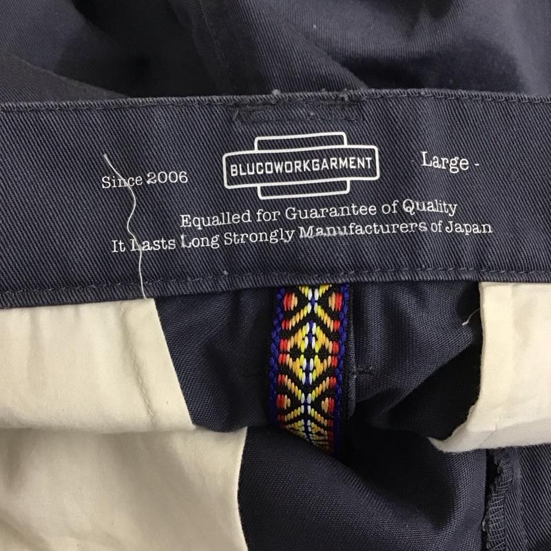 ブルコ BLUCO パンツ ワークパンツ、ペインターパンツ ワークパンツ ワイドパンツ カジュアルパンツ L ロゴ、文字 紺 / ネイビー / navy メンズ USED 古着 中古 10159219