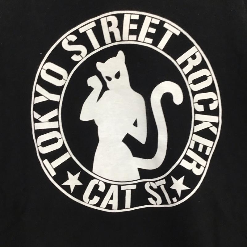 クリームソーダ CREAMSODA カットソー 長袖 長袖カットソー プリントカットソー クルーネック プリント 黒 / ブラック / black メンズ USED 古着 中古 10159220