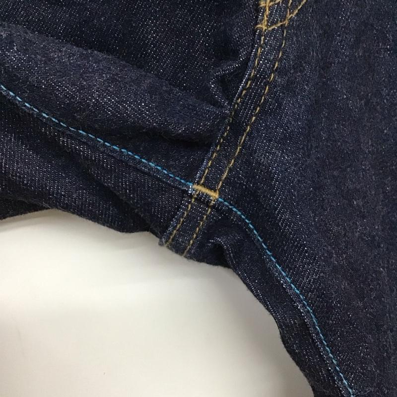 サークル CIRCLE パンツ デニム、ジーンズ デニムパンツ スリムパンツ カジュアルパンツ ストレッチパンツ 32インチ 無地 インディゴ / インディゴ / Indigo メンズ USED 古着 中古 10159226