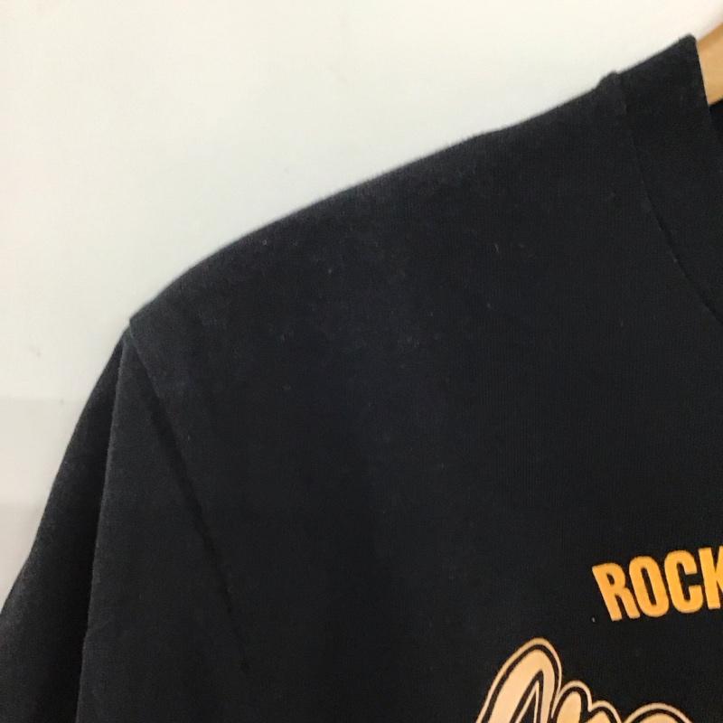 クリームソーダ CREAMSODA Tシャツ 半袖 半袖カットソー プリントTシャツ クルーネックカットソー M プリント 黒 / ブラック / black メンズ USED 古着 中古 10159228