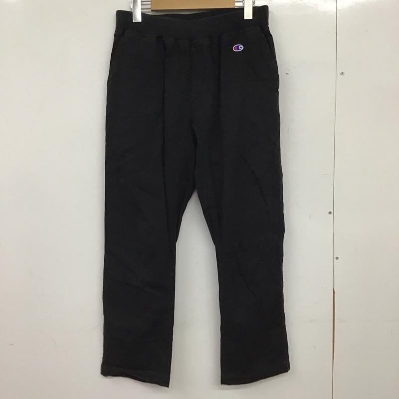 チャンピオン Champion パンツ ワークパンツ、ペインターパンツ スウェットパンツ ワイドパンツ カジュアルパンツ M ロゴ、文字 黒 / ブラック / black メンズ USED 古着 中古 10159229