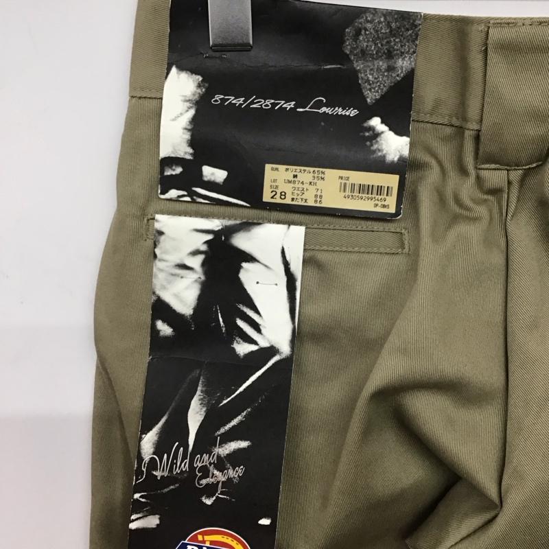 ディッキーズ Dickies パンツ ワークパンツ、ペインターパンツ ワークパンツ ワイドパンツ カジュアルパンツ 28インチ ロゴ、文字 ベージュ / ベージュ / beige メンズ USED 古着 中古 10159230