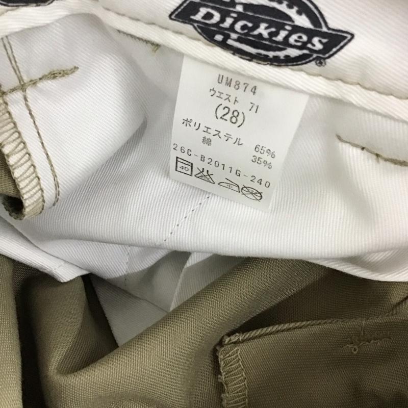 ディッキーズ Dickies パンツ ワークパンツ、ペインターパンツ ワークパンツ ワイドパンツ カジュアルパンツ 28インチ ロゴ、文字 ベージュ / ベージュ / beige メンズ USED 古着 中古 10159230