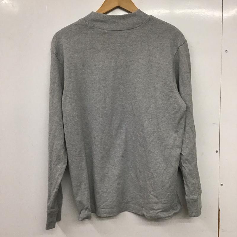 アディダス adidas カットソー 長袖 長袖カットソー 刺繍カットソー M ロゴ、文字 灰 / グレー / gray メンズ USED 古着 中古 10159232