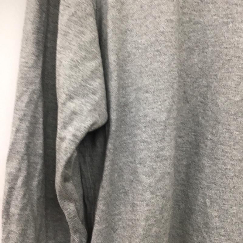 アディダス adidas カットソー 長袖 長袖カットソー 刺繍カットソー M ロゴ、文字 灰 / グレー / gray メンズ USED 古着 中古 10159232