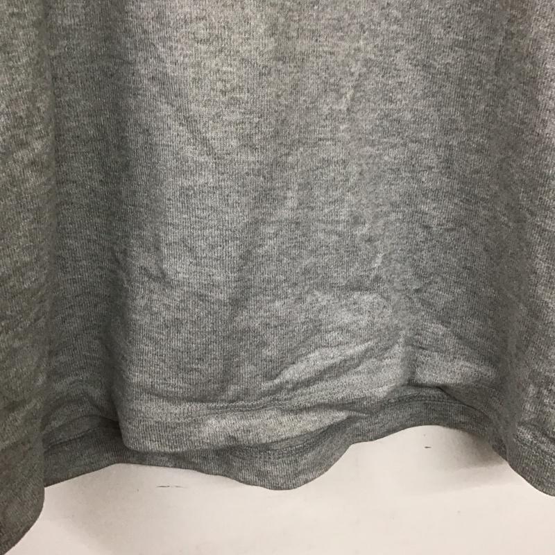アディダス adidas カットソー 長袖 長袖カットソー 刺繍カットソー M ロゴ、文字 灰 / グレー / gray メンズ USED 古着 中古 10159232