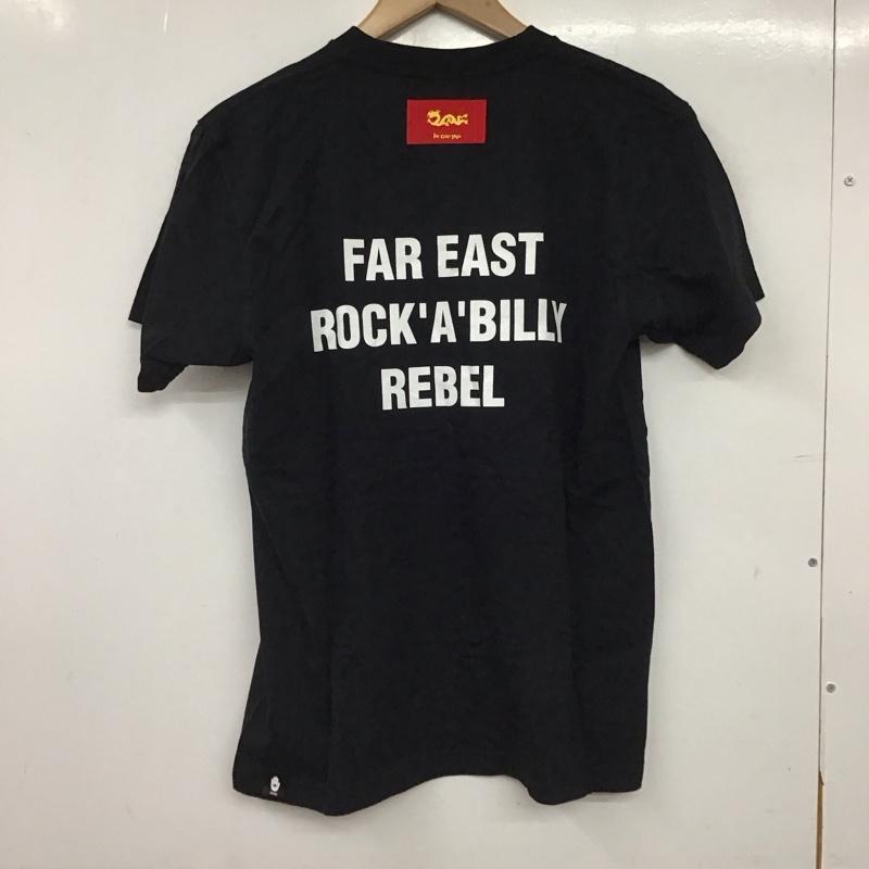 クリームソーダ CREAMSODA Tシャツ 半袖 半袖カットソー プリントTシャツ クルーネックカットソー M プリント 黒 / ブラック / black メンズ USED 古着 中古 10159233
