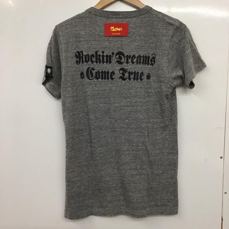 クリームソーダ CREAMSODA Tシャツ 半袖 半袖カットソー プリントTシャツ クルーネックカットソー S ロゴ、文字 灰 / グレー / gray メンズ USED 古着 中古 10159235