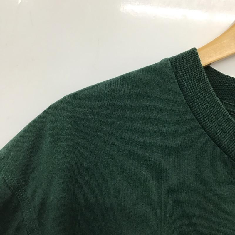 カーハート Carhartt Tシャツ 半袖 半袖カットソー プリントTシャツ クルーネックカットソー M ロゴ、文字 緑 / グリーン / green メンズ USED 古着 中古 10159236