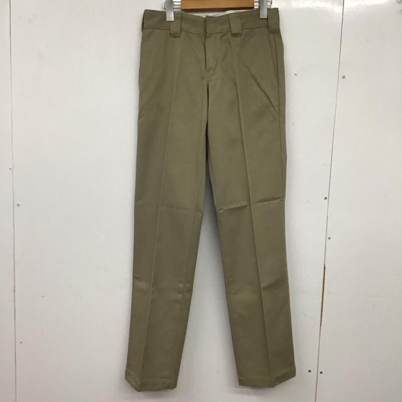 ディッキーズ Dickies パンツ ワークパンツ、ペインターパンツ ワークパンツ ワイドパンツ カジュアルパンツ S ロゴ、文字 ベージュ / ベージュ / beige メンズ USED 古着 中古 10159240