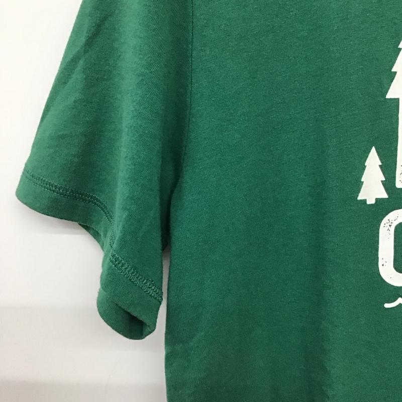 エディーバウアー Eddie Bauer Tシャツ 半袖 半袖カットソー プリントTシャツ クルーネックカットソー L プリント 緑 / グリーン / green ボーイズ USED 古着 中古 10159243