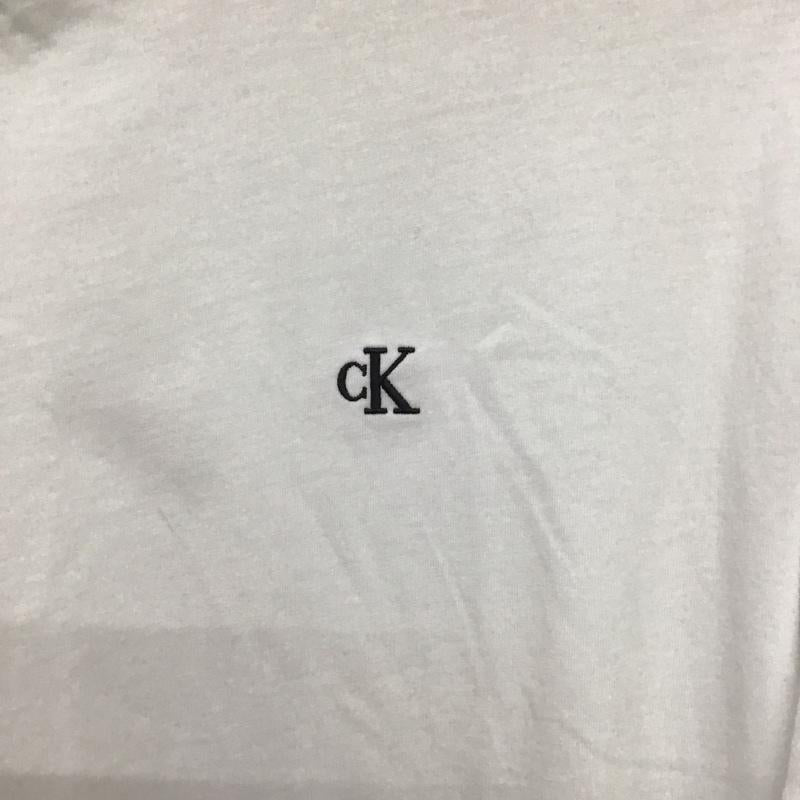 カルバン・クライン Calvin Klein Tシャツ 半袖 半袖カットソー プリントTシャツ クルーネックカットソー S ロゴ、文字 白 / ホワイト / white メンズ USED 古着 中古 10159256