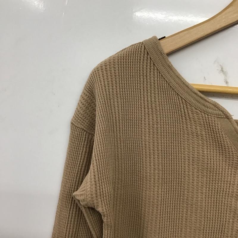 ジーナシス JEANASIS カットソー 長袖 JS063101SB FREE 無地 ベージュ / ベージュ / beige レディース USED 古着 中古 10159257