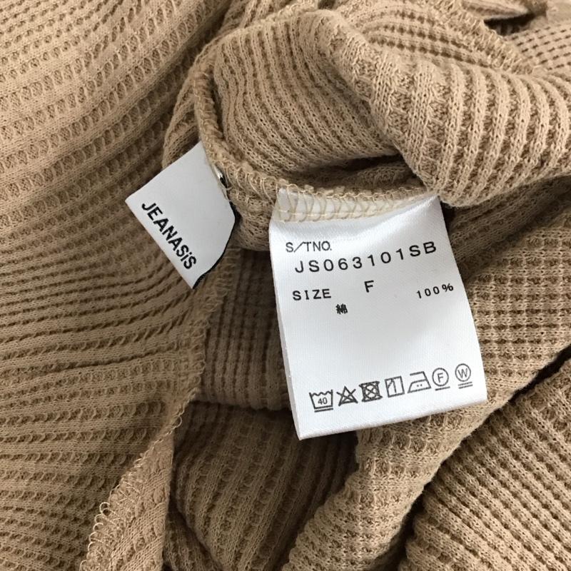ジーナシス JEANASIS カットソー 長袖 JS063101SB FREE 無地 ベージュ / ベージュ / beige レディース USED 古着 中古 10159257