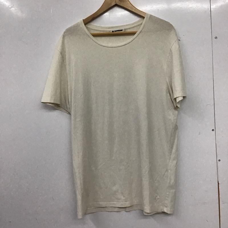 ジルサンダー JIL SANDER Tシャツ 半袖 半袖カットソー プリントTシャツ クルーネックカットソー XL 無地 アイボリー / アイボリー / メンズ USED 古着 中古 10159261