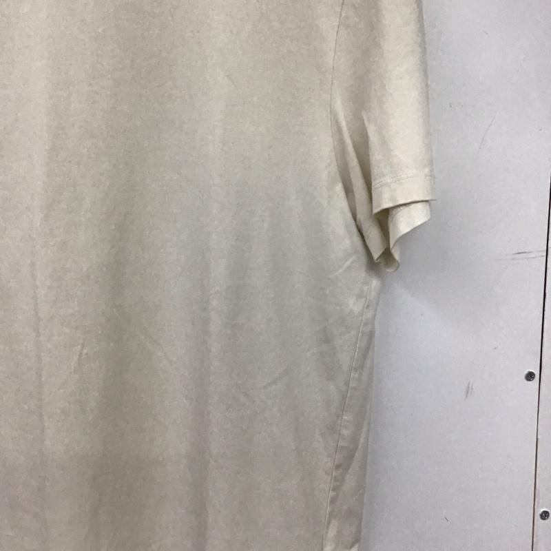 ジルサンダー JIL SANDER Tシャツ 半袖 半袖カットソー プリントTシャツ クルーネックカットソー XL 無地 アイボリー / アイボリー / メンズ USED 古着 中古 10159261
