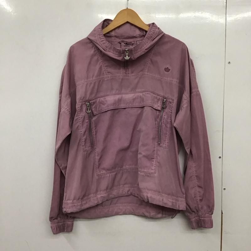 アディダス adidas ジャケット、上着 ジャンパー、ブルゾン XS ロゴ、文字 桃 / ピンク / pink レディース USED 古着 中古 10159265