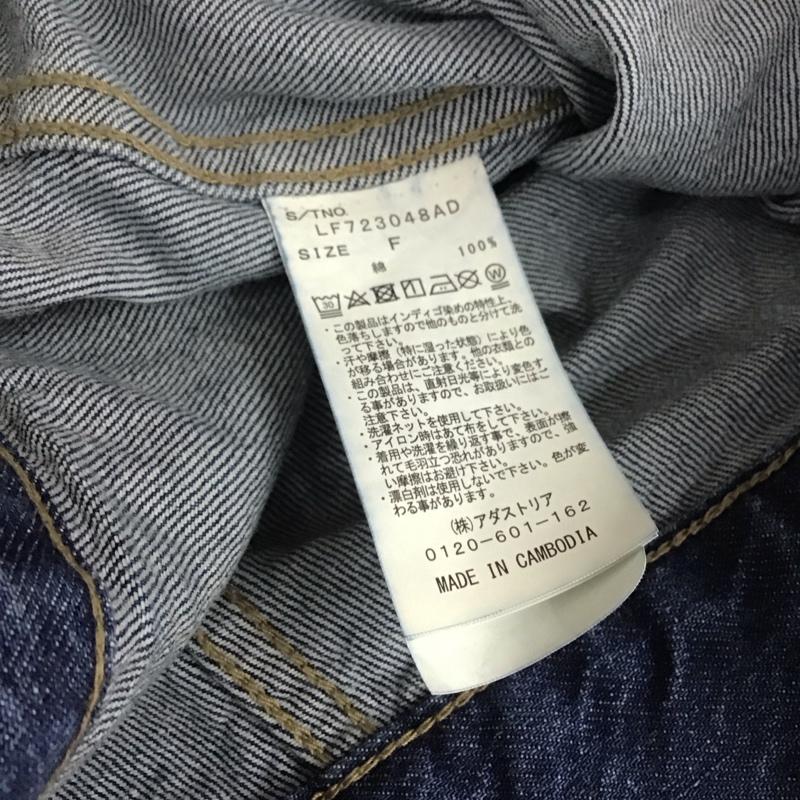 ローリーズファーム LOWRYS FARM ジャケット、上着 ジャケット、ブレザー デニムジャケット Gジャン タグ付 FREE 無地 インディゴ / インディゴ / Indigo レディース USED 古着 中古 10159269