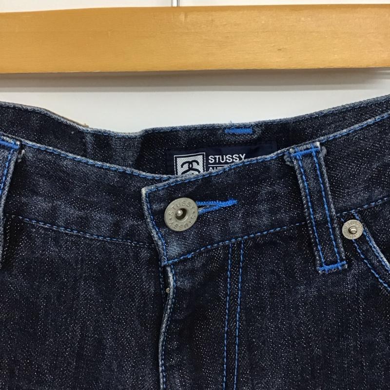 ステューシー STUSSY パンツ ショートパンツ デニムショートパンツ ハーフパンツ カジュアルパンツ 30インチ ロゴ、文字 インディゴ / インディゴ / Indigo メンズ USED 古着 中古 10159270