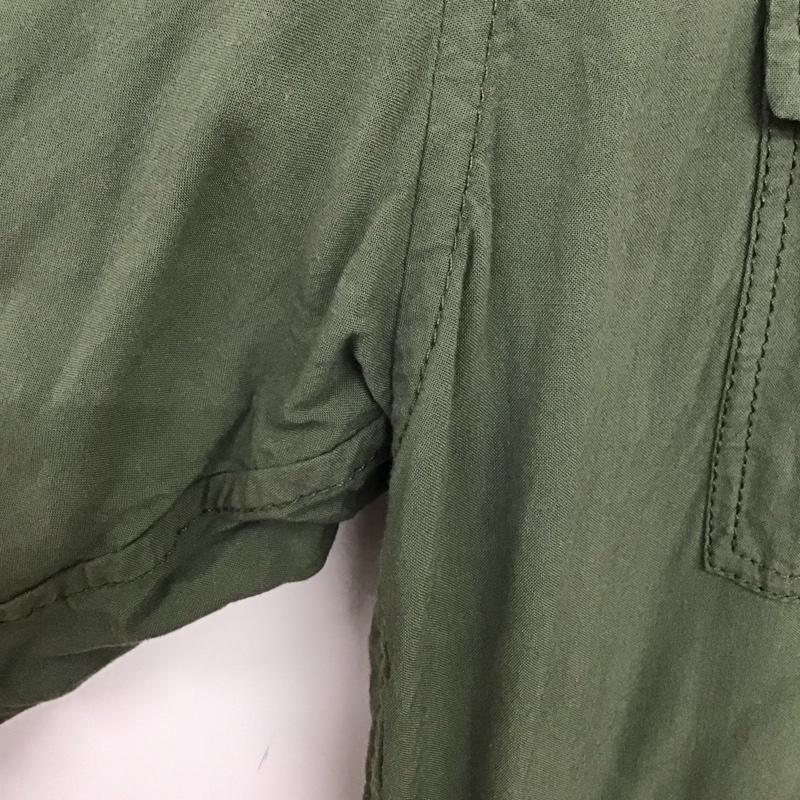 ニコアンド niko and... シャツ、ブラウス 長袖 L 無地 カーキ / カーキ / khaki レディース USED 古着 中古 10159274
