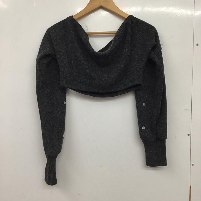 ザラ ZARA ニット、セーター 長袖 S 無地 チャコールグレー / チャコールグレー / レディース USED 古着 中古 10159275