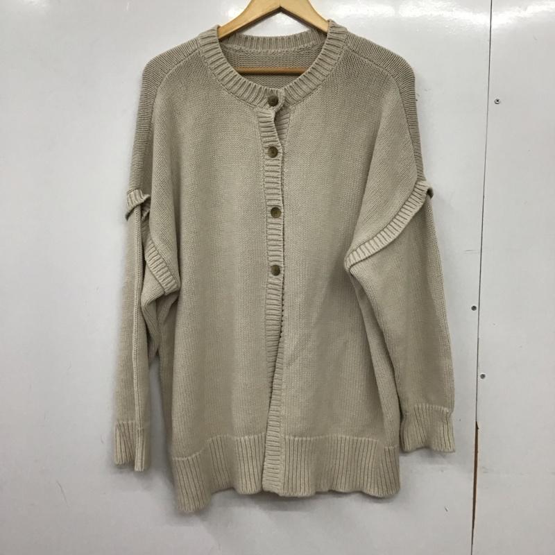 ローリーズファーム LOWRYS FARM ニット、セーター 長袖 FREE 無地 ベージュ / ベージュ / beige レディース USED 古着 中古 10159278