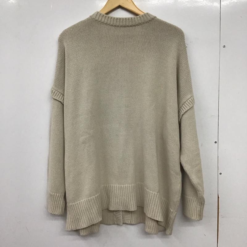 ローリーズファーム LOWRYS FARM ニット、セーター 長袖 FREE 無地 ベージュ / ベージュ / beige レディース USED 古着 中古 10159278