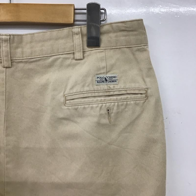 ポロラルフローレン POLO RALPH LAUREN パンツ チノパン チノパン ワイドパンツ カジュアルパンツ 36インチ ロゴ、文字 ベージュ / ベージュ / beige メンズ USED 古着 中古 10159284