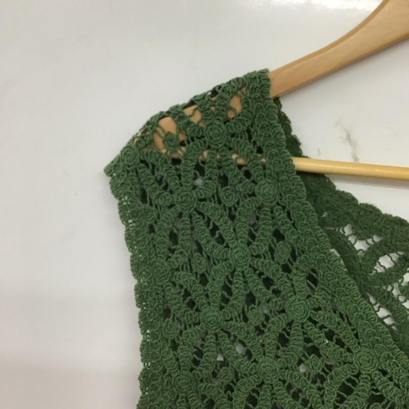 エヘカソポ ehka sopo ベスト ベスト FREE 無地 緑 / グリーン / green レディース USED 古着 中古 10159285