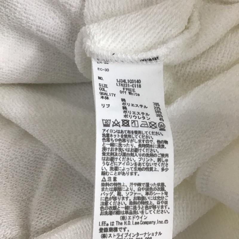 アースミュージックアンドエコロジー earth music&ecology トレーナー 長袖 Lee FREE ロゴ、文字 白 / ホワイト / white レディース USED 古着 中古 10159287