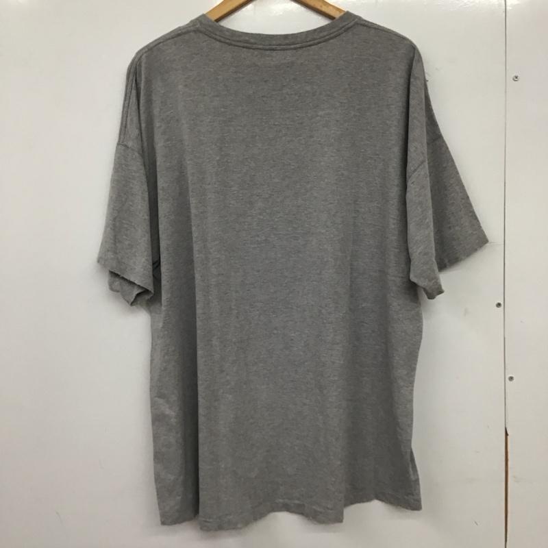 レミ レリーフ REMI RELIEF Tシャツ 半袖 半袖カットソー プリントTシャツ クルーネックカットソー M ロゴ、文字 X ダメージ加工 灰 / グレー / gray メンズ USED 古着 中古 10159289