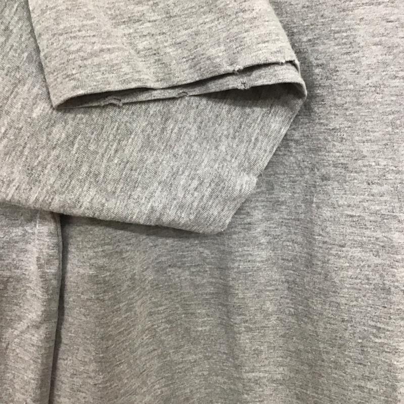 レミ レリーフ REMI RELIEF Tシャツ 半袖 半袖カットソー プリントTシャツ クルーネックカットソー M ロゴ、文字 X ダメージ加工 灰 / グレー / gray メンズ USED 古着 中古 10159289