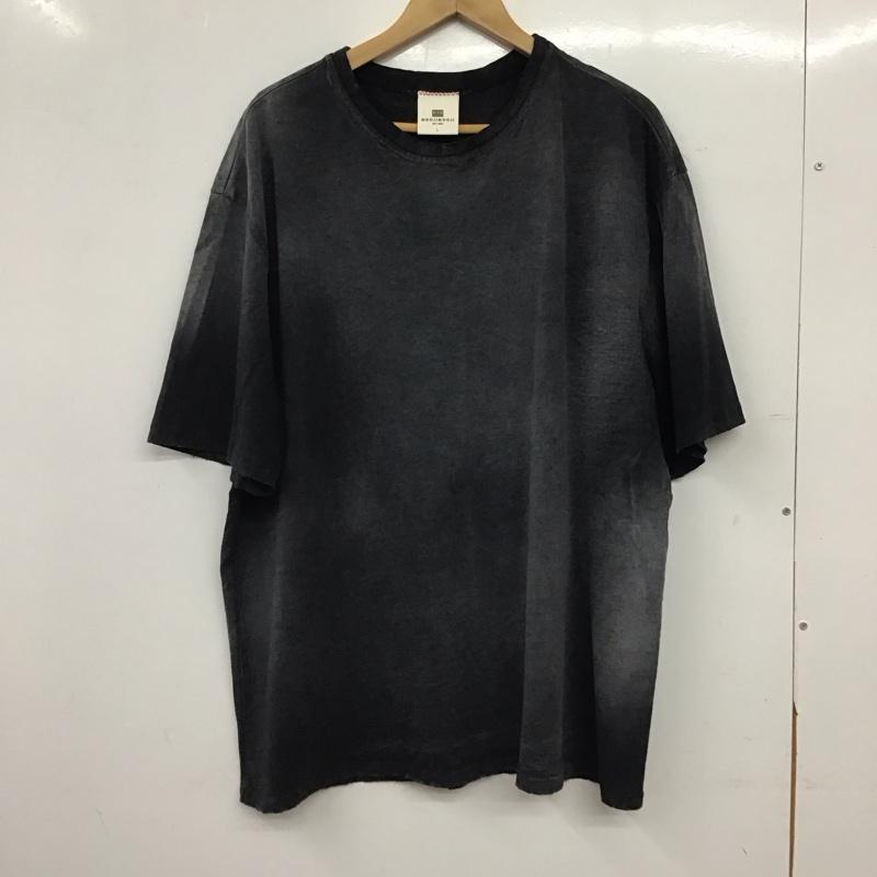 ムージムージ MOOJI MOOJI Tシャツ 半袖 半袖カットソー プリントTシャツ クルーネックカットソー L 無地 X ダメージ加工 ダークグレー / ダークグレー / メンズ USED 古着 中古 10159290
