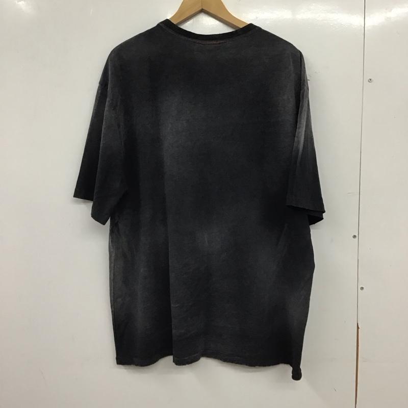 ムージムージ MOOJI MOOJI Tシャツ 半袖 半袖カットソー プリントTシャツ クルーネックカットソー L 無地 X ダメージ加工 ダークグレー / ダークグレー / メンズ USED 古着 中古 10159290