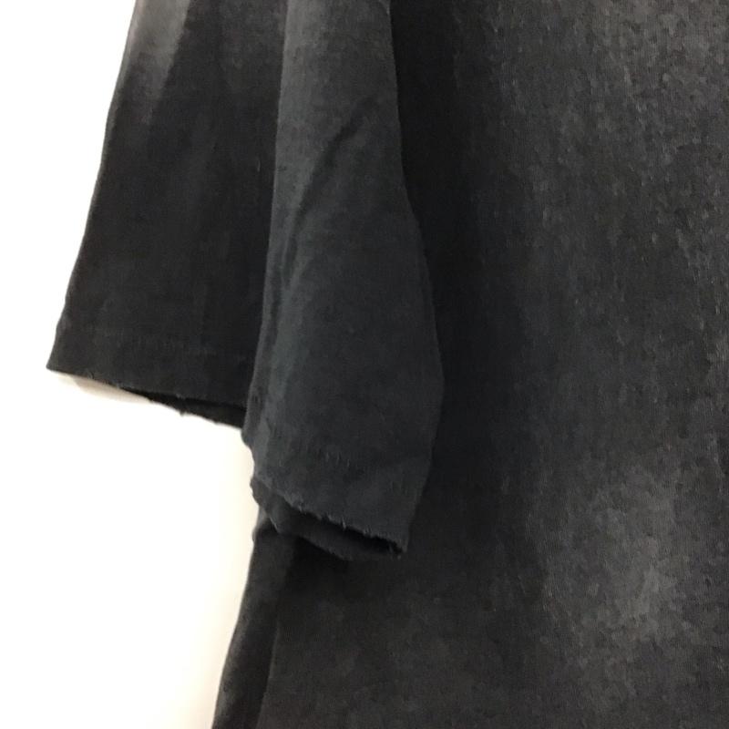 ムージムージ MOOJI MOOJI Tシャツ 半袖 半袖カットソー プリントTシャツ クルーネックカットソー L 無地 X ダメージ加工 ダークグレー / ダークグレー / メンズ USED 古着 中古 10159290
