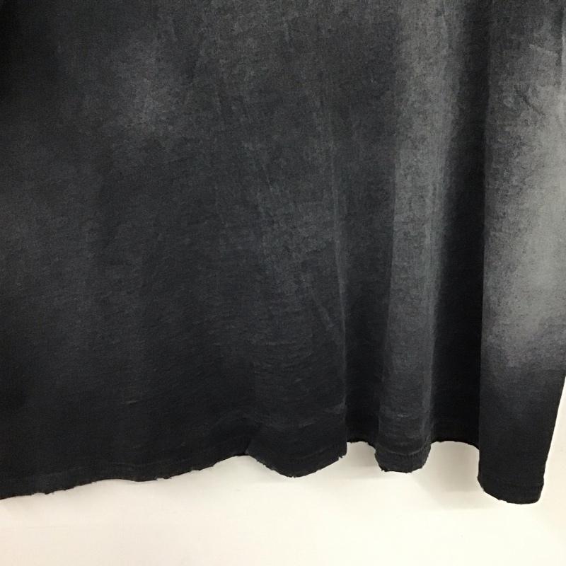 ムージムージ MOOJI MOOJI Tシャツ 半袖 半袖カットソー プリントTシャツ クルーネックカットソー L 無地 X ダメージ加工 ダークグレー / ダークグレー / メンズ USED 古着 中古 10159290