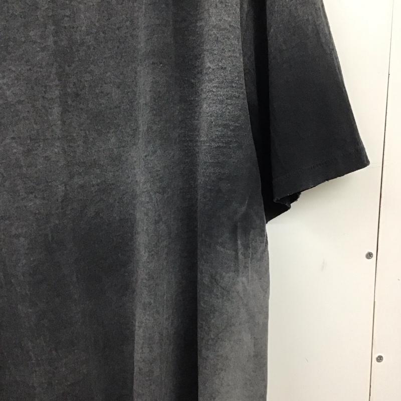 ムージムージ MOOJI MOOJI Tシャツ 半袖 半袖カットソー プリントTシャツ クルーネックカットソー L 無地 X ダメージ加工 ダークグレー / ダークグレー / メンズ USED 古着 中古 10159290