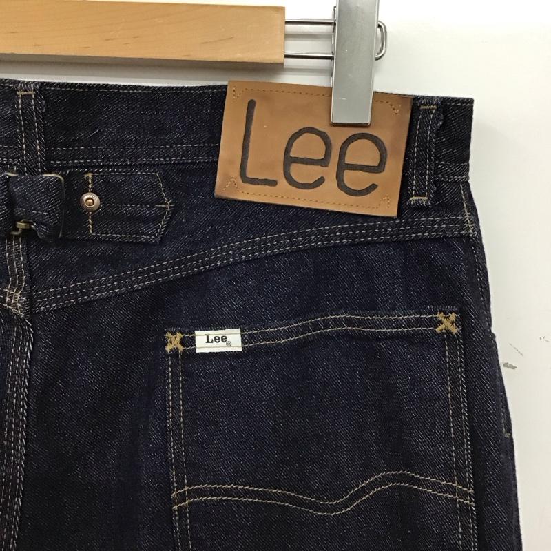 リー Lee パンツ デニム、ジーンズ デニムパンツ ワイドパンツ カジュアルパンツ 34インチ 無地 インディゴ / インディゴ / Indigo メンズ USED 古着 中古 10159295