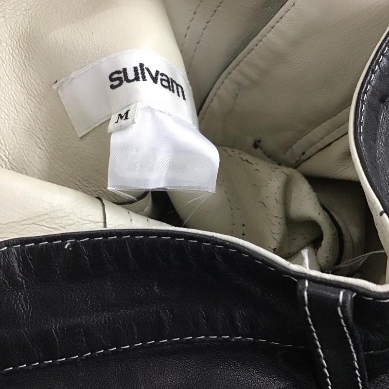 サルバム sulvam パンツ ワークパンツ、ペインターパンツ ワイドパンツ カジュアルパンツ ワークパンツ M 無地 黒 / ブラック / black メンズ USED 古着 中古 10159301