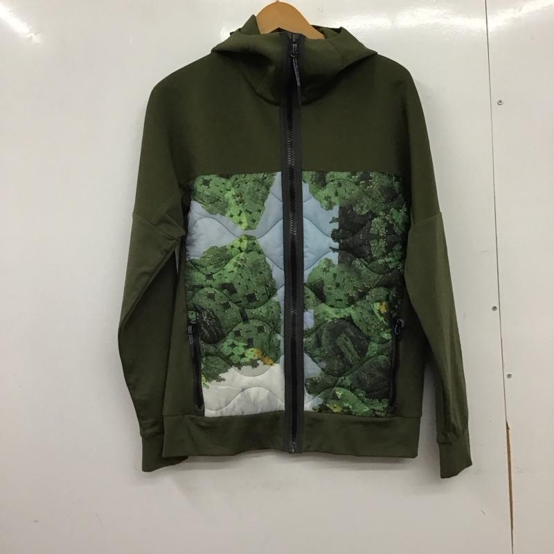 ディーゼル DIESEL パーカー 長袖 ジップアップパーカー 長袖パーカー カジュアルジャケット S プリント カーキ / カーキ / khaki メンズ USED 古着 中古 10159303