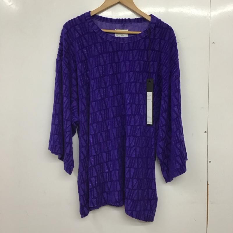 シャリーフ SHAREEF カットソー 七分袖 長袖カットソー 総柄 2 総柄 紫 / パープル / purple メンズ USED 古着 中古 10159306