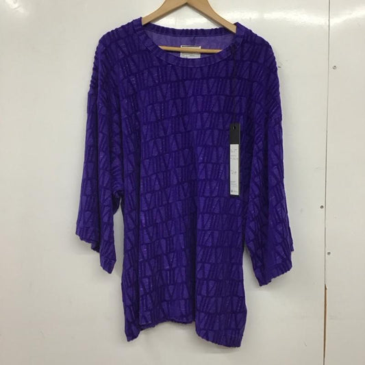 シャリーフ SHAREEF カットソー 七分袖 長袖カットソー 総柄 2 総柄 紫 / パープル / purple メンズ USED 古着 中古 10159306