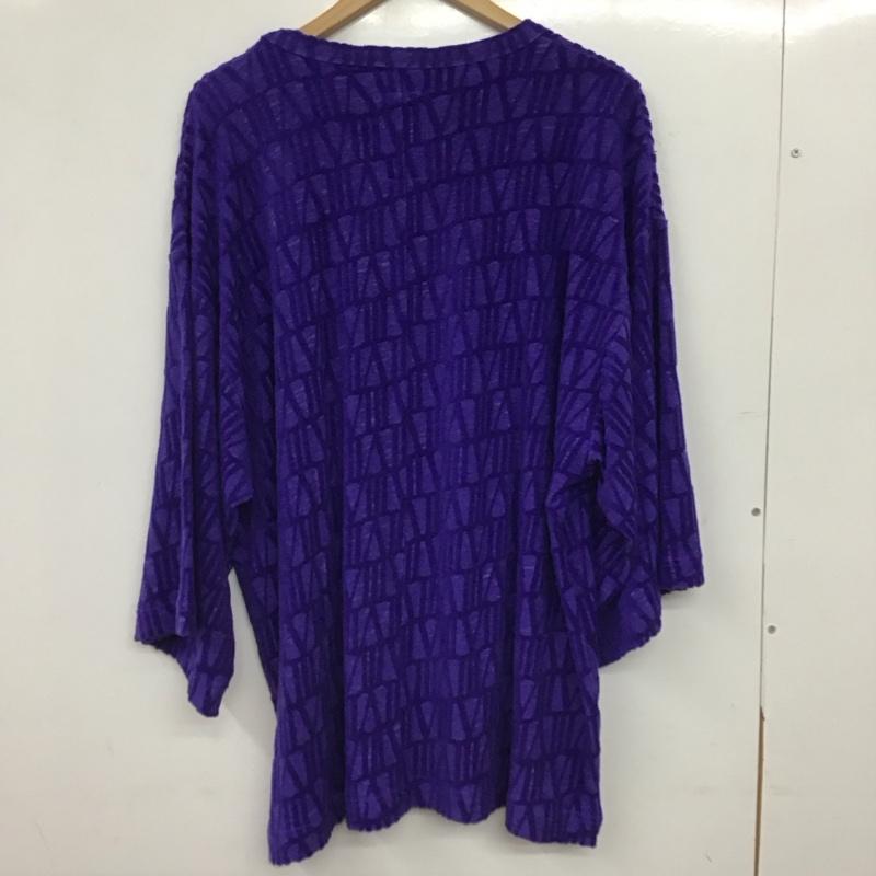 シャリーフ SHAREEF カットソー 七分袖 長袖カットソー 総柄 2 総柄 紫 / パープル / purple メンズ USED 古着 中古 10159306