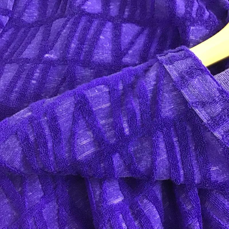 シャリーフ SHAREEF カットソー 七分袖 長袖カットソー 総柄 2 総柄 紫 / パープル / purple メンズ USED 古着 中古 10159306