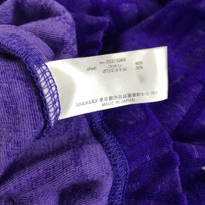 シャリーフ SHAREEF カットソー 七分袖 長袖カットソー 総柄 2 総柄 紫 / パープル / purple メンズ USED 古着 中古 10159306