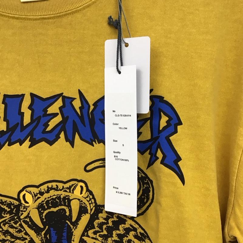 チャレンジャー CHALLENGER カットソー 長袖 clg-ts 026-014 長袖カットソー プリントカットソー クルーネック S プリント 黄 / イエロー / yellow メンズ USED 古着 中古 10159308