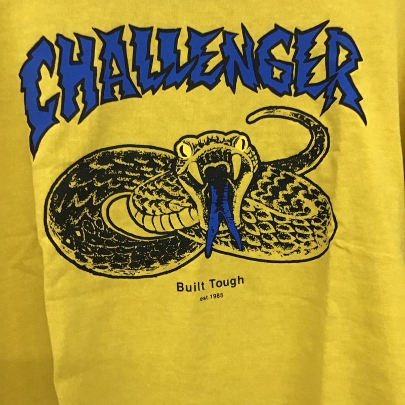 チャレンジャー CHALLENGER カットソー 長袖 clg-ts 026-014 長袖カットソー プリントカットソー クルーネック S プリント 黄 / イエロー / yellow メンズ USED 古着 中古 10159308